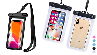 2x Waterproof Phone Cases With Wristlets - 5 Colours