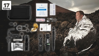 17-in-1 Survival Kit - Camping, Hiking and More!