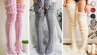 Long Knitted Warm Socks - 5 Colours