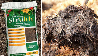 1 or 2 Strulch Garden Mineralised Mulch 100 Litre Bags