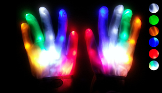 LED Light Up Glow Gloves - 6 Colours
