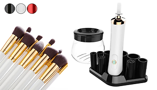 10 Second Electric Make-Up Cleaning Kit with Optional Brushes - 3 Colo ...