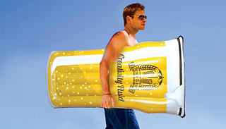 Beer O'clock Inflatable Pint Glass Pool Float