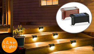 1, 2, 4 or 6-Pack of Solar Decking Lights - 2 Colours