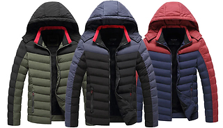 Men's Thermal Windproof Padded Jacket - 4 Colours & 6 Sizes