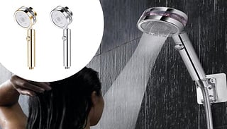 360-Degree Rotating High Pressure Turbo Shower Head - 2 Colours