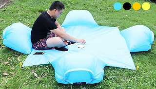 1, 2 or 4-Person Foldable Waterproof Mat with Inflatable Pillows - 5 C ...