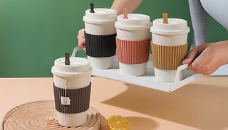 Reusable On The Go Coffee Cup - 1, 2 or 4 Cups!