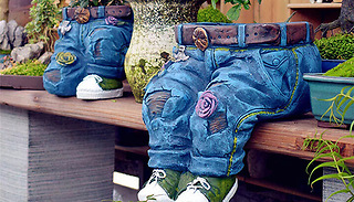 Denim Jeans Resin Flower Pot - 2 Designs