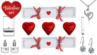 Pair of Valentines Crackers - Includes Swarovski Jewellery Gifts!