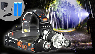 Limited Time Offer! 12000 Lumens Outdoor Headlamp with Adjustable Zoom ...