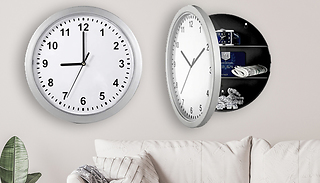 Secret Wall Clock Home Safe