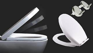 Soft Close D/O Shaped Toilet Seat with Quick Release Hinges or Quick R ...