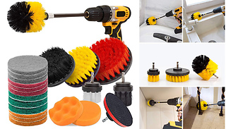 Cleaning Brush Electric Drill Attachment Set - Up to 22-Pack!