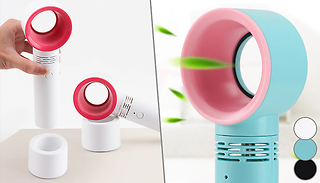 Portable USB Rechargeable Bladeless Fan - 3 Colours