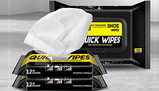 12 or 30-Pack of Shoe-Leather Disposable Cleaning Wipes