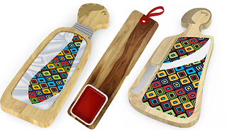 Novelty Wooden Chopping Boards with Optional Knife - 3 Designs