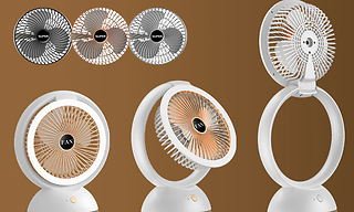USB or Rechargeable Portable Rotating Adjustable Desk Fan - 2 Colours