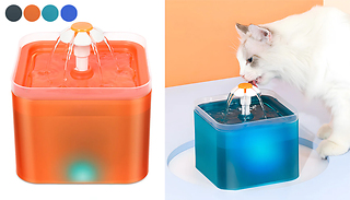 Pet Drinking Fountain Water Bowl - 4 Colours