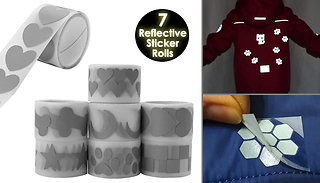 7 Pack Fun Reflective Stickers For Clothing
