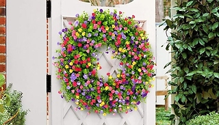 Colourful Hanging Floral Door Wreath