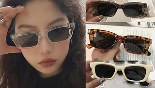 Women's Rectangle Vintage-Style Sunglasses - 1, 2 or 4-Pack in 5 Style ...