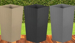 Set of 2 Rattan Planters - 2 Sizes & 3 Colours!