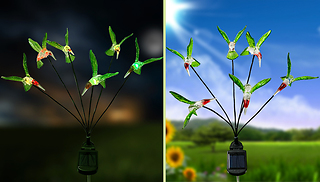 2 Hummingbird Garden Wind Light Ornament