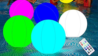 1 or 2 LED Flashing Beach Ball with Remote Control
