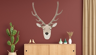 Wall-Mounted Reindeer Head
