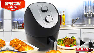3L Air Fryer With Adjustable Thermostat & Timer - 1200W
