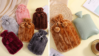 Plush Hot Water Bottle - 6 Colours