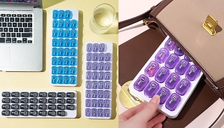 31-Grid Travel Pill Case - 4 Colours 