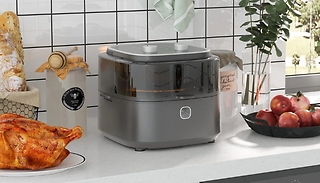HOMCOM 6.5L Air Fryer Oven - With Free Recipe Guide!