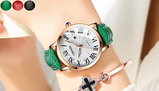 Women's Faux-Leather Everyday Watch - 3 Colours