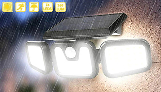 360 Waterproof Motion Sensor Solar Light - 1 or 2 Lights