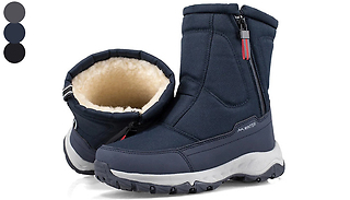 Waterproof Winter Snow Boots With Faux Fur Lining - 3 Colours & 11 Siz ...
