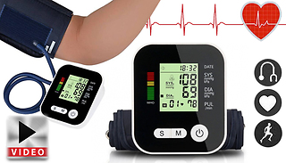 4-in-1 Blood Pressure Monitor with LCD Display + Voice Function