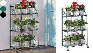 3 Wire Shelf Metal Plant Stand - 3 Colours