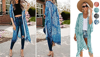 Summer Print Casual Loose Cover-Up - 4 Colours
