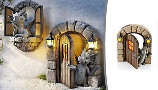 1 or 2 Courtyard Dragon Sculpture Mini Wall Decorations - 2 Designs