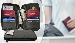 Zip-Up Passport Holder and RFID Wallet
