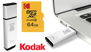 Kodak 32GB USB 2.0 Flash Drive or 64GB Micro SD Card