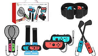 Nintendo Switch-Compatible Sports Accessories Bundle - 10 Pieces