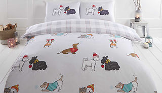 Winter Pups Christmas Duvet Set - 3 Sizes