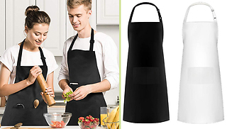 Adjustable Cooking Apron With 2 Pockets - 2 Colours