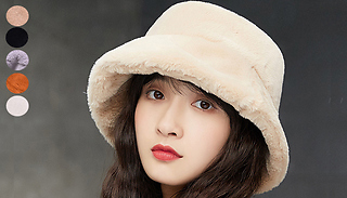 Fluffy Faux Fur Bucket Hat - 5 Colours