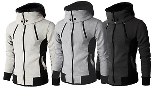 Mens Zip-Up Hoodie - 3 Colours & 5 Sizes
