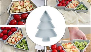 2-Pack of Christmas Tree Appetizer Trays - 4 Colours 