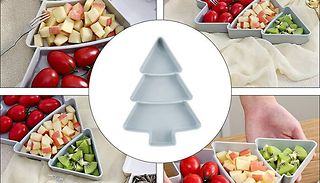 2-Pack of Christmas Tree Appetizer Trays - 4 Colours